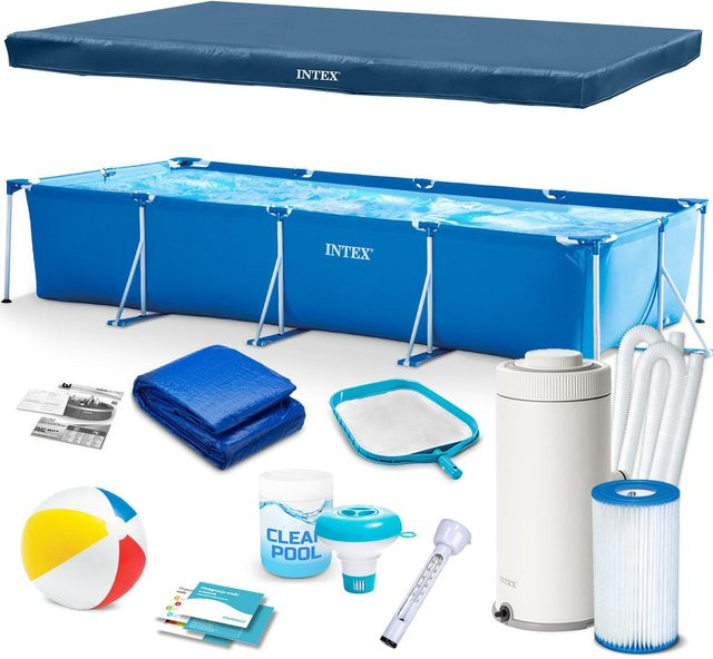 Intex Stahlrahmenpool 16in1 Modell 28274 B/T/H: 450 x 220 x 84 cm - Bild 1