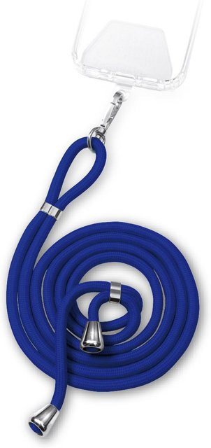 Vivanco Smartphone Necklace Patch Handykette universal in Transparent Blau - Bild 1