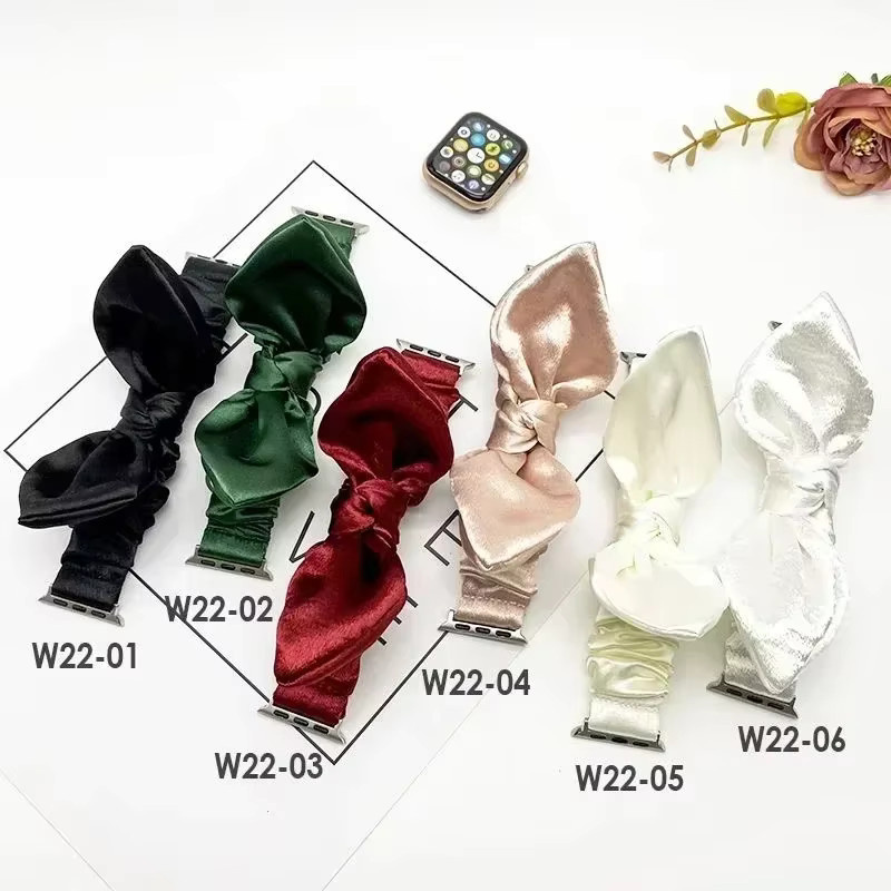 CAOWTAN Uhrenarmband Scrunchie Gummiband, Textil, Damen - Bild 4