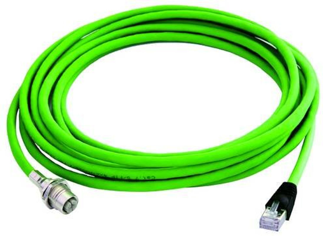 Telegärtner Cat6a Ethernet LAN Verbindungsleitung Buchse zu Stecker, Schwarz/Grün, Länge: 1 m - Bild 2