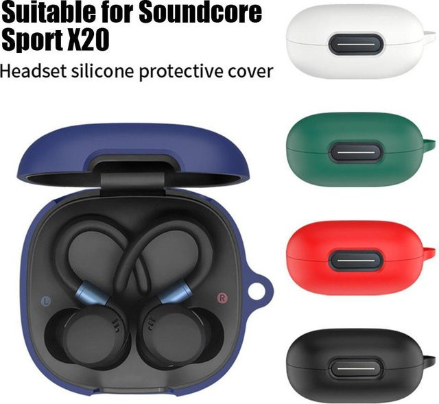 Anker Silikon Schutzhülle für Soundcore Sport X20 Kopfhörer in Schwarz - Bild 1