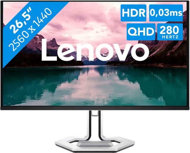 Lenovo Legion Pro 27Q-10 Gaming Monitor mit 27 Zoll QD-OLED Display in Schwarz, QHD 1440p Auflösung, HDMI und DisplayPort - Bild 1