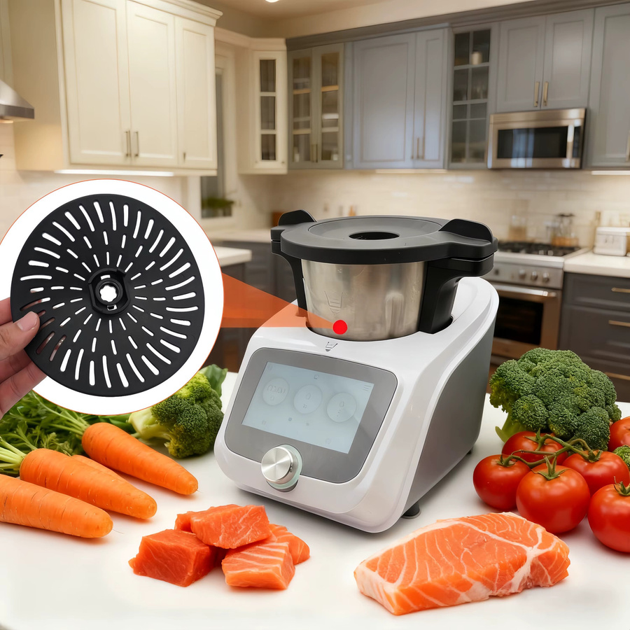 Monsieur Cuisine Connect Smart Trend Klingenabdeckung in Schwarz als Schutzvorrichtung für langsames Kochen - Bild 2