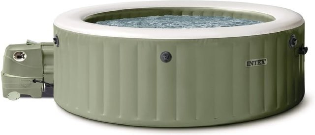 INTEX PureSPA Bubble Massage Set Whirlpool für 8 Personen, rund, grün, Durchmesser: 236 cm, Höhe: 71 cm - Bild 1