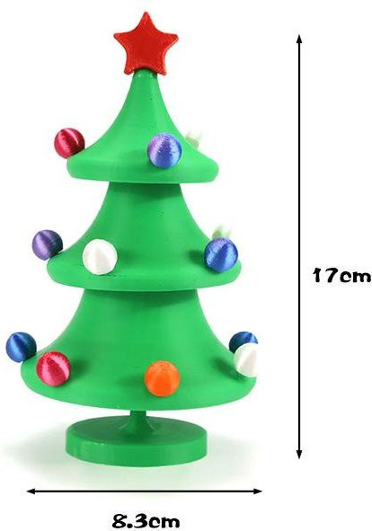 Kidsly Weihnachtsbaum-Zappelspielzeug, grün - Bild 1