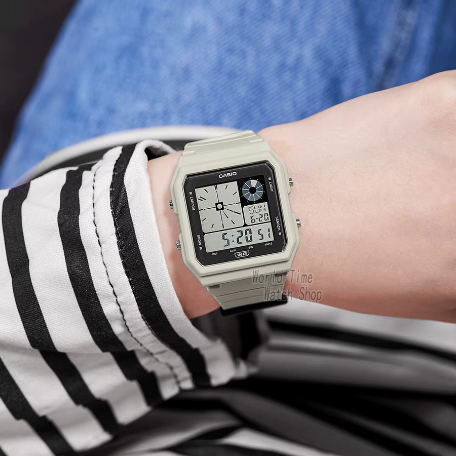Casio Armbanduhr, Quarz, Analog-Digital, Kunststoff, Eckig, Unisex - Bild 2