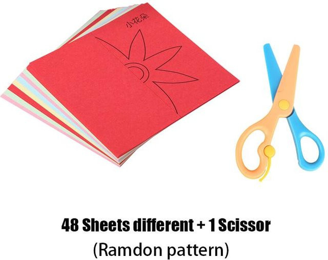 Binchi Outdoor Product 4991 Teile DIY Papierschneide-Set für Kinder zur Früherziehung mit Tier- und Naturmotiven in Mehrfarbig - Bild 1