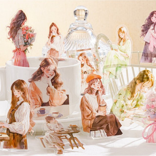 Journamm 30 Stück Cartoon-Aufkleber für Scrapbooking und DIY Bastelarbeiten in Multicolour - Bild 1