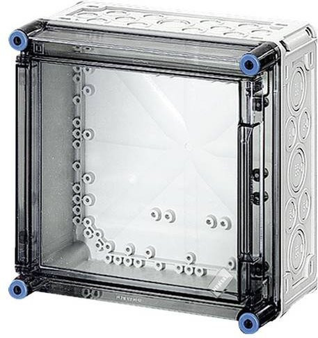 Hensel Mi 0220 2000061 Verteilergehäuse aus Kunststoff, transparent, Wandmontage, B/T/H: 30,0 x 30,0 x 17,0 cm - Bild 1