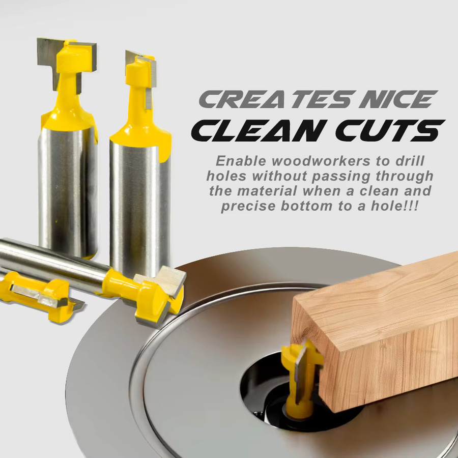 XCAN Schlüsselloch-Fräser T-Slot Router Bit mit 12,7 mm Schaft für die Holzbearbeitung - Bild 2