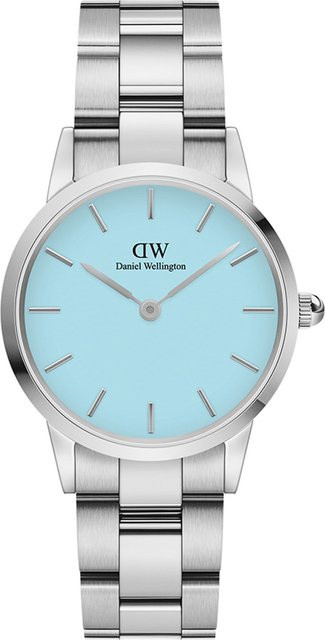 Daniel Wellington Damenuhr Iconic Link Capri, Quarz, Edelstahl, 28 mm - Bild 1