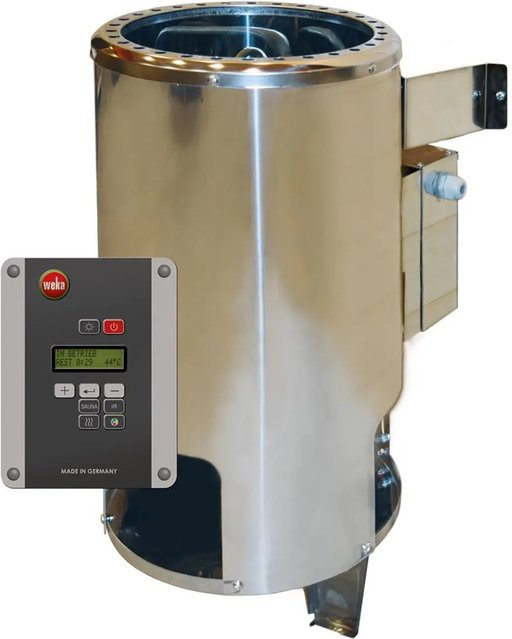 WEKA Saunaofen-Set OS mit externer digitaler Steuerung, 3,6 kW, silberfarben - Bild 2