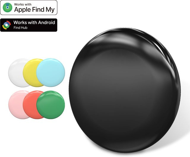 Wesense Mini Smart Tag mit GPS Anti-Verlust-Ortungsgerät für Apple Find My und Google Find Hub, Dual-System für Android und iOS, Farbe: Rot - Bild 1