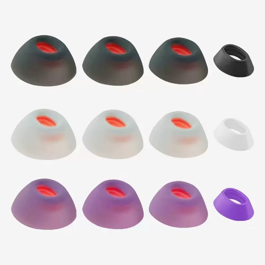 8er Set Silikon Ohrstöpsel als Ersatz für JBL Tune Flex Bluetooth In-Ear Kopfhörer in Rot und Multicolour - Bild 2