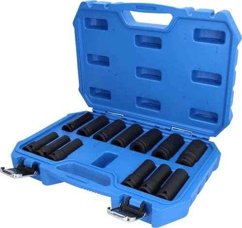 Brilliant Tools Stecknuss-Set BT022625 aus Chrom-Molybdänstahl in Blau mit 1/2 Zoll Antrieb - Bild 1