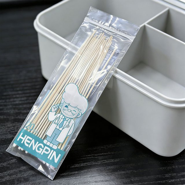Hengpin Wattestäbchen mit Bambusstiel, sterile Wattestäbchen für Ohren - Bild 1