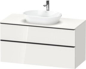 Duravit Waschtischunterschrank D-Neo in Weiß Hochglanz, Wandmontage mit Schubladen und Türen - Bild 1