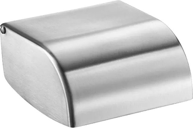 Delabie WC-Papierhalter aus Edelstahl 1.4301 in Silber, satiniert und wandmontiert - Bild 1