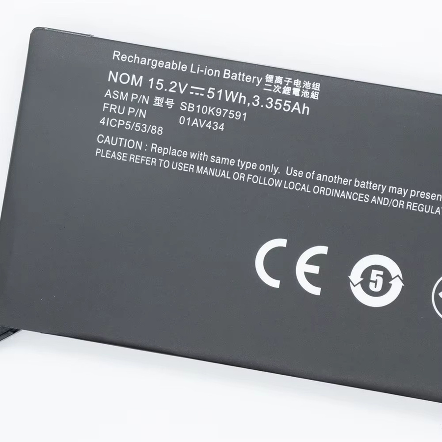 SUOZHAN Laptop Akku für Lenovo ThinkPad Yoga 370 X380, 15,2 V, 51 Wh, 3355 mAh, Schwarz - Bild 2
