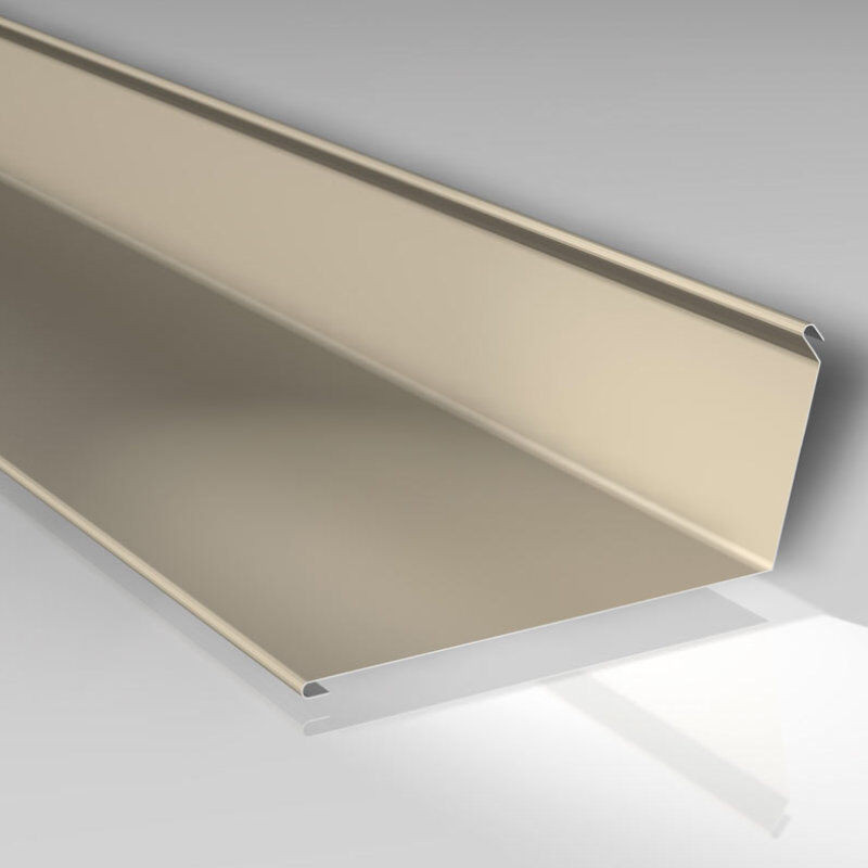 Aluminium Wandanschluss Blachotrapez GmbH, Farbe: Beige, B/H/L: 14 x 140 x 2000 mm - Bild 1