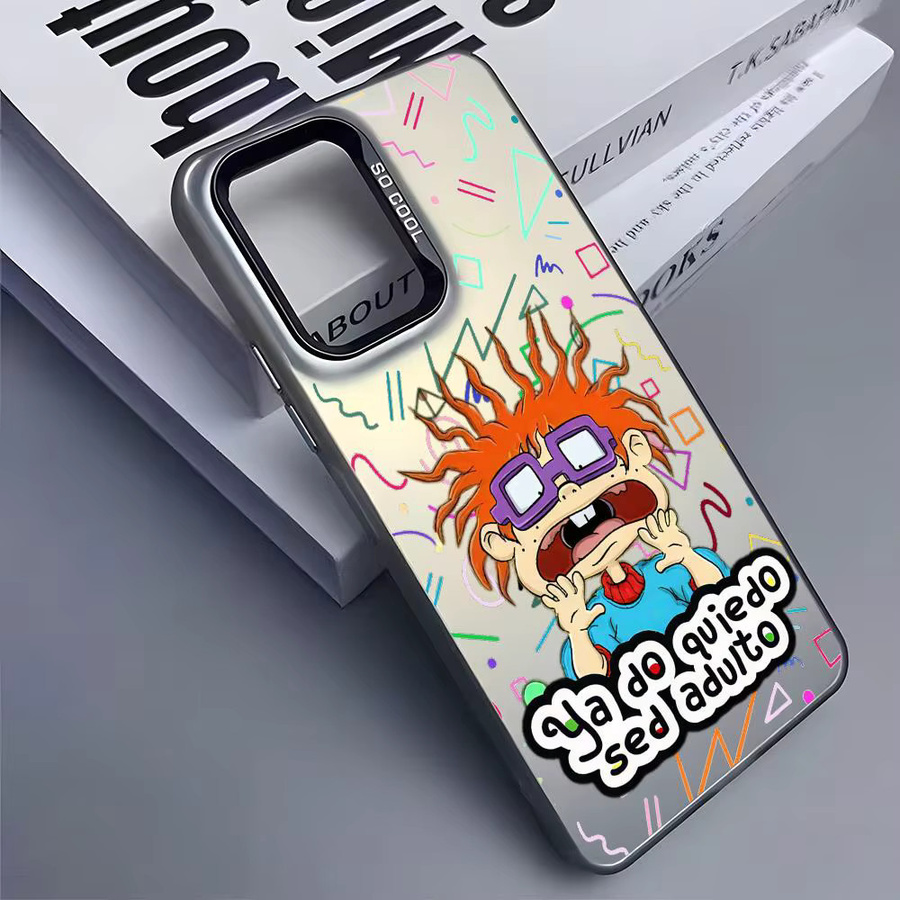 Stoßfeste Cartoon Rugrats Handyhülle aus glänzendem TPU für Samsung Galaxy S25 S24 S23 S22 S21 Ultra Plus 5G in Schwarz und Multicolour - Bild 4