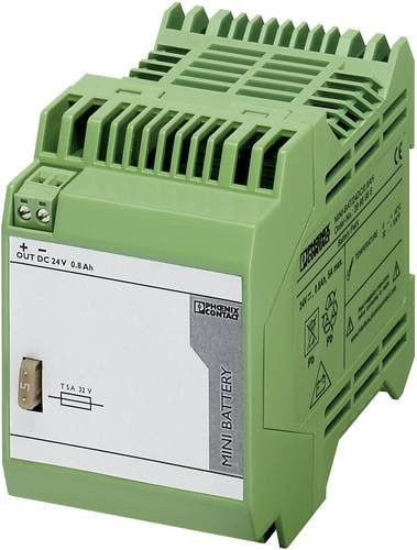 Phoenix Contact MINI-BAT/24DC/0.8AH 2866666 Industrielle USV-Anlage für DIN-Rail in Grün - Bild 1