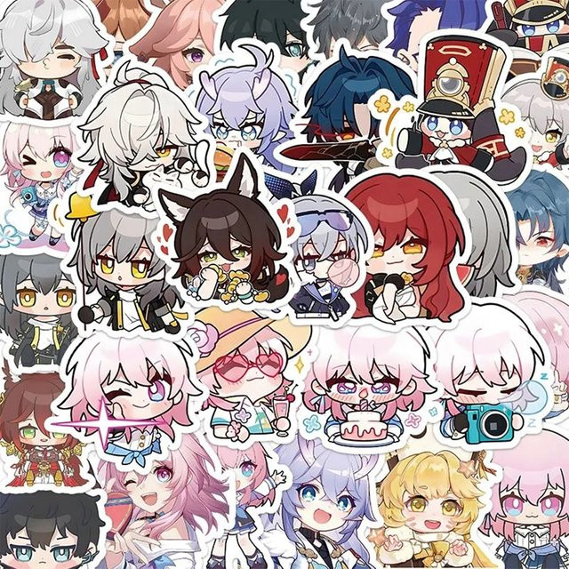 Honkai Star Rail Aufkleber, Charile, Bunt / Mehrfarbig, Set / Bundle - Bild 1