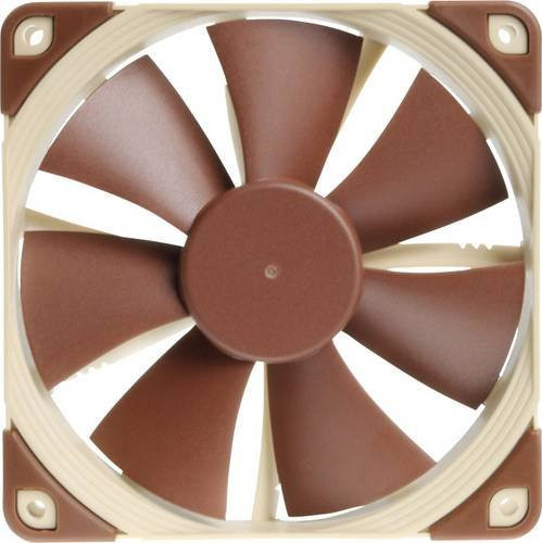 Noctua NF-F12 PWM Gehäuselüfter Braun Beige B/H/T: 120 x 120 x 25 mm - Bild 2
