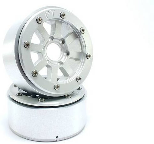 Metsafil 1:10 Crawler Felgen Hammer in Silber aus Aluminium, 1 Paar - Bild 1