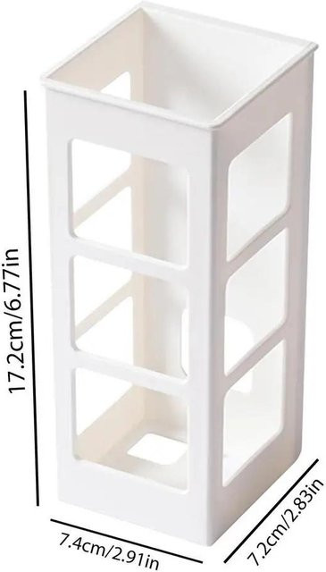 Bestbags Wandmontierter Haarstyling-Organizer aus Kunststoff, Multifunktionales Bürstenhalter-Regal für das Badezimmer, Weiß - Bild 1