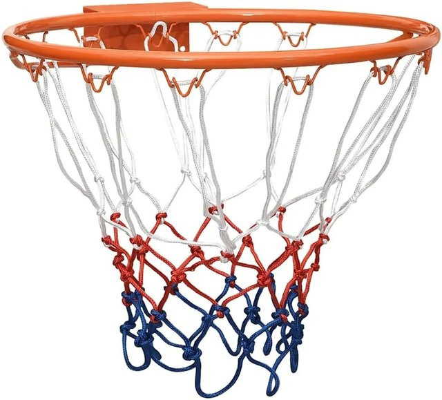 vidaXL Basketballring in Orange aus Stahl mit 39 cm Durchmesser - Bild 1