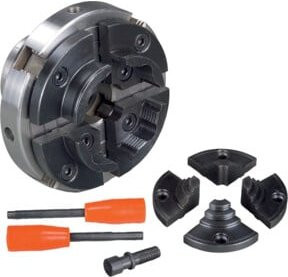 holzstar 4-Backenfutter-Set 2 100mm M33x3,5 in Silber - Bild 1