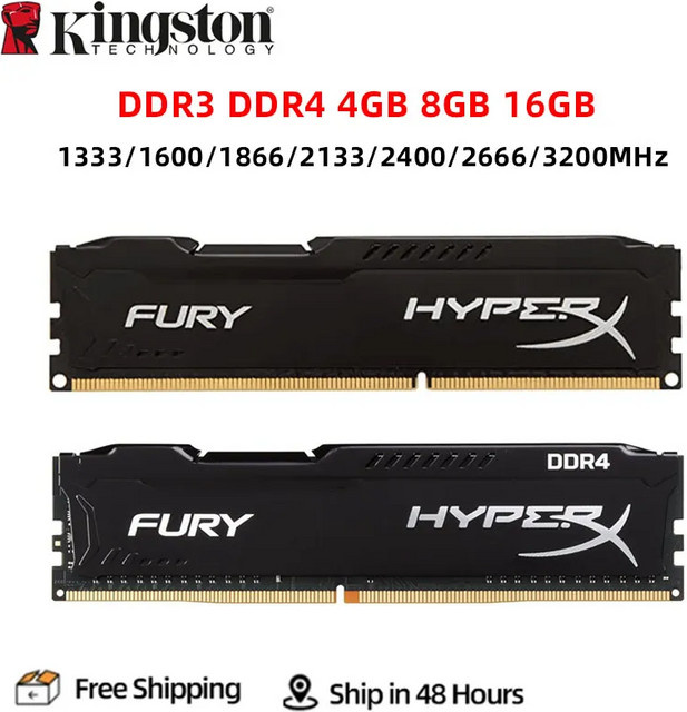 Kingston HyperX Fury DDR3 RAM Modul in Schwarz - Bild 1