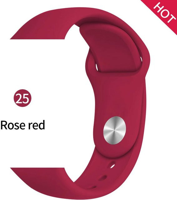 Uhrenarmband Silikon, braun, Unisex - Bild 1