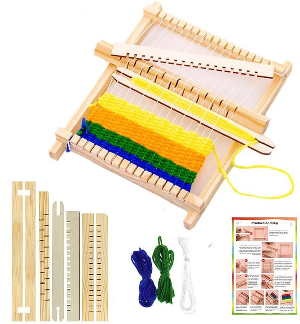 NOTIONSLAND Weaving Loom Kit, Holz, 1-teiliges Set, ab 14 Jahren - Bild 1