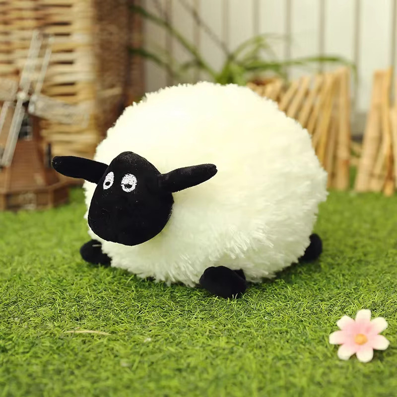 Shaun The Sheep, Shaun das Schaf, Plüschtier, rund, weiß - Bild 4