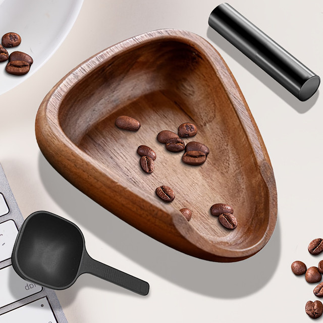 Leeseph Dosierbecher aus Holz mit Sprühflasche und Messlöffel-Set in Braun für Kaffeebohnen und Tee - Bild 1