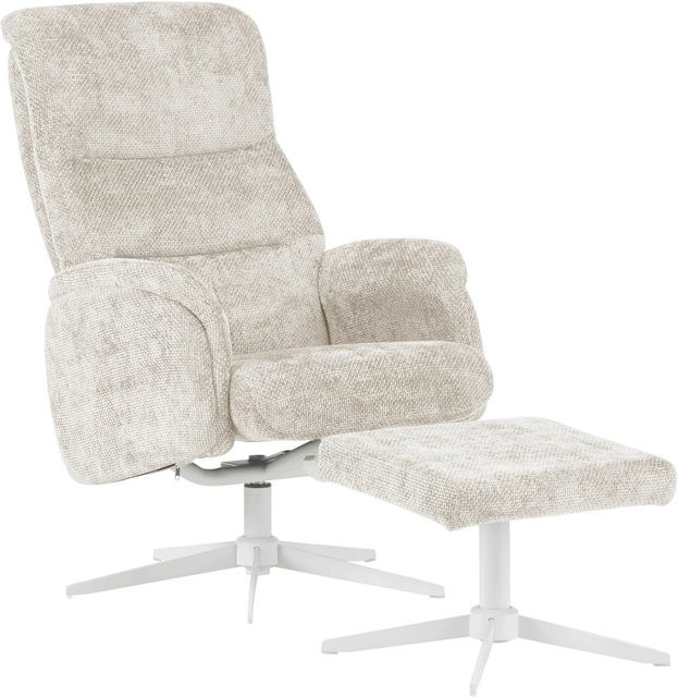 Mömax Relaxsessel Star in Creme mit Ottomane und 360-Grad-Drehfunktion - Bild 1