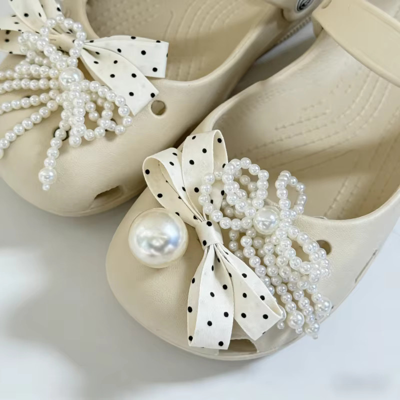 MINISO Schuh-Charms-Set, Perle, Weiß, Damen - Bild 1