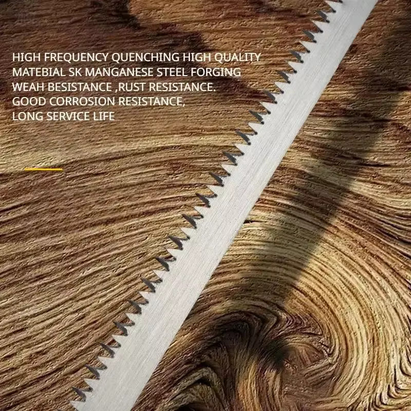 Handsäge aus Stahl mit Holzgriff für die Holzbearbeitung, Farbe: Silber, Länge: 340 mm - Bild 3