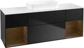 V&B Waschtischunterschrank Finion in Blau lackiert, B/T/H: 160 x 50,1 x 50,1 cm - Bild 1