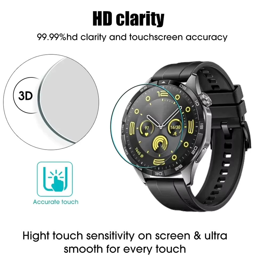 Huawei Screen Protector Glas, Huawei Uhr GT4 GT3 SE GT3 Pro, transparent - Bild 4