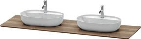 Duravit Waschtisch-Konsole Luv in Holzoptik Braun, B/T/H: 178,3 x 59,5 x 2,5 cm - Bild 1