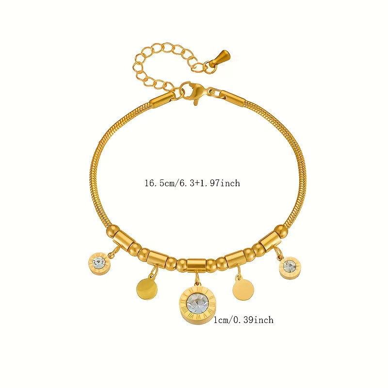 DIEYURO Schmuck Set, Edelstahl, Weiß, Zirkonia, Damen - Bild 1