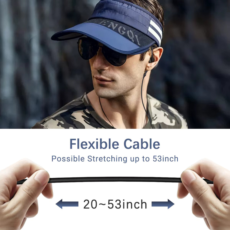 Baofeng Dual PTT Walkie Talkie Ohrhörer mit K Stecker in Schwarz für UV-5RH und UV-82 Amateurfunk - Bild 4