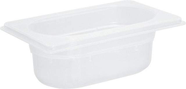 Schneider GN 1/9 Behälter aus Polypropylen, transparent, Volumen: 0,6 l, Höhe: 6,5 cm - Bild 1