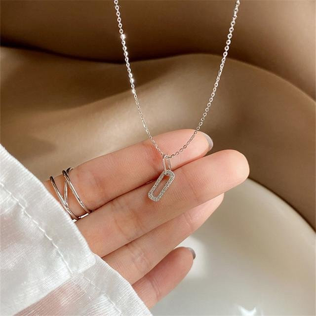 Halskette 925 Silber, 14 Karat vergoldet, Zirkonia, Damen - Bild 1