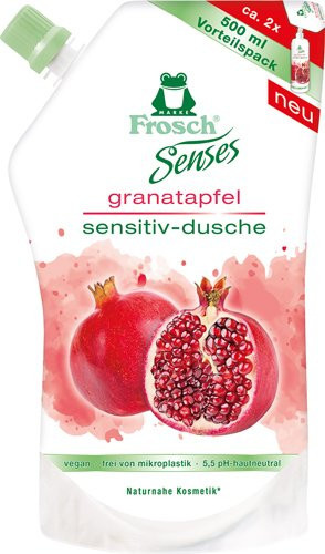 Frosch Senses Granatapfel Sensitiv-Dusche, 500 ml, Panthenol - Bild 1