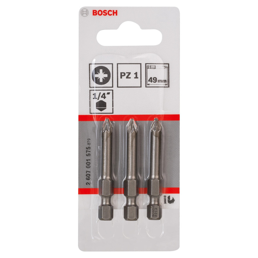 Bosch Schrauberbit PZ1 Extra Hard aus Edelstahl, 3 Stück - Bild 3