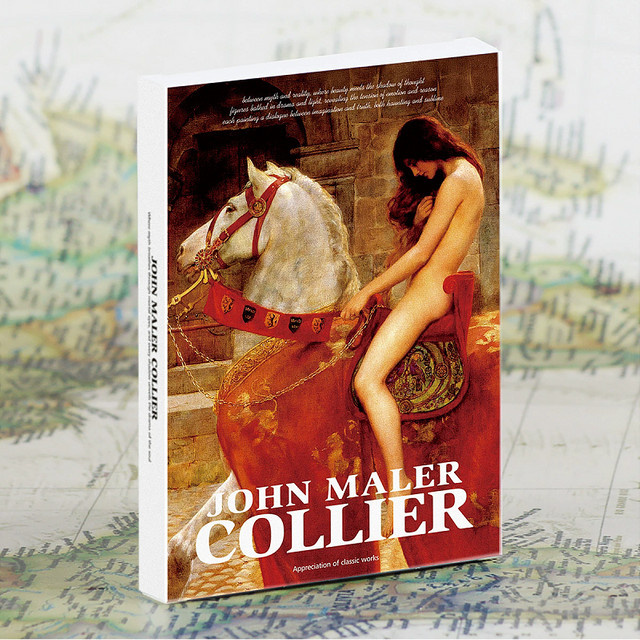 30-teiliges Postkarten-Set mit Ölgemälden von John Maler Collier in Multicolor - Bild 1